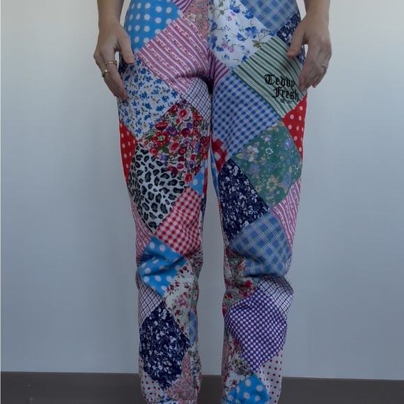 Teddy Fresh Pants - Teddy Fresh Multicolor Patchwork Pants
